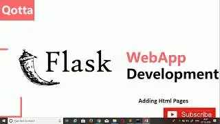 Flask Tutorial - Adding Html Pages
