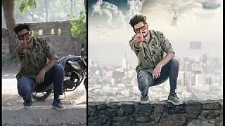 Simple Photoshop Manipulation Tutorial | like | Bird Skye | Ahesan Editing |