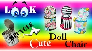*CUTE* DIY Victorian Barbie Doll Chair tutorial UPCYCLE *Recycle *FREE PATTERN