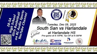 Girls Basketball: South San vs Harlandale at Harlandale HS (12/09/25)