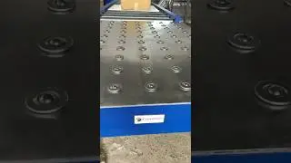 Heavy Duty Gravity Ball Table & Roller Conveyor System Demo #ConveyorTech #WarehouseAutomation