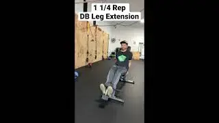 1 1/4 Rep Dumbbell Leg Extension #exercise #pascowa #fitness #quads #legextention #legday