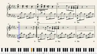 Falling Like The Stars - Solo Piano Music Sheet