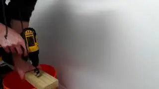 Harbor freight warrior stubby auger bit demonstration.