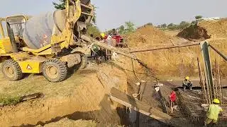 765KV DC FOUNDATION WORK OF WET SOIL.POWER TRANSMISSION LINE, MOTIVATION WORKOUT