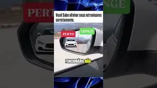 como alinhar o retrovisor do carro #truques