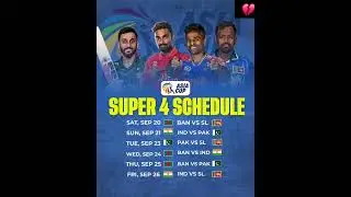 🔥 The Super 4 Stage is here!🔥Asia Cup 2025 promises absolute thrill with these blockbuster clashes 💥