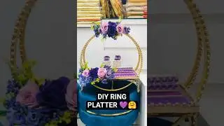 DIY Unique Hand Made Ring Platter/Trey💍💒 For engagement #engagement #shorts #ringceremony #wedding