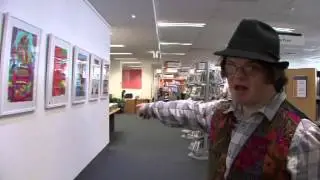 Mark Making - Digby tours his exhibition