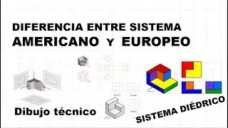 Diferencia entre sistema Americano y Europeo ( sistema diédrico )