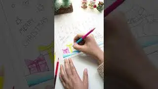 Merry Christmas drawing easy 🎄🎅🏻☃️ #drawing #christmas #art #easydrawing 