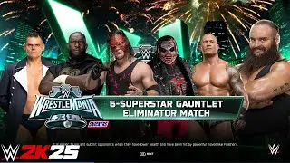 WWE 2k25 - Gunther vs Omos vs Kane vs Randy vs Braun: Gauntlet Eliminator Match at Wrestlemania XL 
