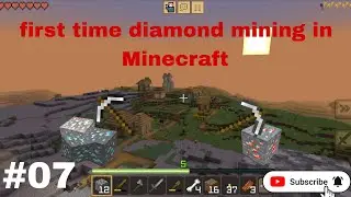 First time diamond mining in Minecraft , #07 , @player-9858 