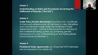 Global Trade Law course by Professor Graham Dutfield