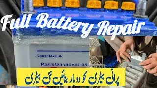 How to repair full battery.   Full process of repairing damaged battery #repair #full #battery