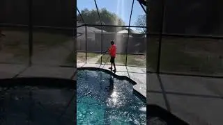 Pool cage and deck cleaning
