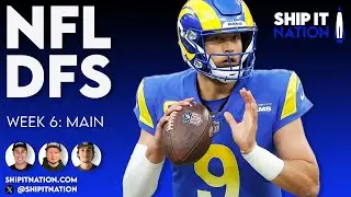 NFL Week 6 Main Slate | October 12, 2025 | DraftKings & FanDuel DFS Picks, Plays and Process