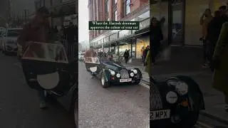 British Racing Green Morgan Plus Four at Harrods!