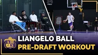 Lonzo Ball Watches Brother LiAngelo Ball's Lakers Pre-Draft Workout