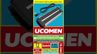 UCOMEN Surge Protector Power Strip,12 Outlets, 6.6ft Cord #powerstrips #surgeprotector
