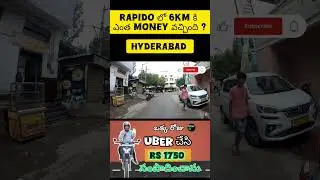 Rapido bike taxi earnings business Hyderabad telugu #rapido #6kmride #moneyearnings