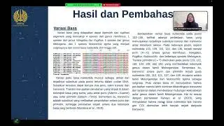 Presentasi Tugas Akhir Mata Kuliah DNA Barcoding