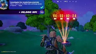 Investigate the misterious anomaly Fortnite