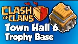 coc best th6 trophy base || 2018,th6 trophy base,