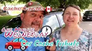 #geocaching - One Minute Wednesday - Car Cache Tribute