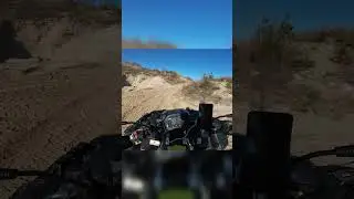 A large sandbox, with a toy  😅🏕 #quadbike #atv #atvlife #quad #fourwheeler #Polaris #4wheeler
