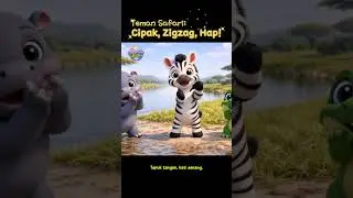 Kuda Nil Zebra Buaya! Tari Freeze 🦛🦓🐊 #laguanak
