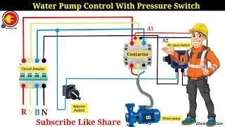 Water Pump Control With Pressure Switch Wiring Diagram #pressureswitch