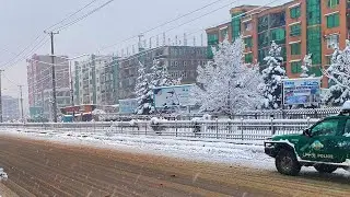 Beautiful Kabul City is Covered with Snow | Kabul City 2020