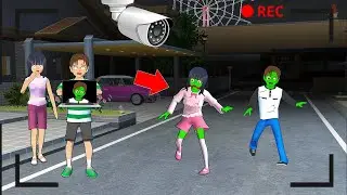 Yuta Mio Panik CCTV Merekam Mio Yuta jadi Zombie | Sakura School Simulator