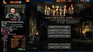 Diablo 2 - Hell Hardcore Sorceress Speedrun - Uh OH