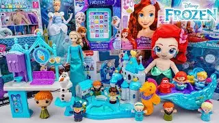 Unboxing Elsa and Ariel Toys | Elsa Styling Head and Ice Palace Toys | Ariel's Light-Up Sea Carriage