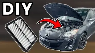 DIY 2010-2013 Mazda 3 Air Filter Replacement | How To Replace Mazda 3 Engine Air Filter
