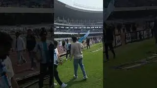 From center of salt lake stadium after vandalism #Messi #Kolkata chaos, #MessitourKolkatavandalism