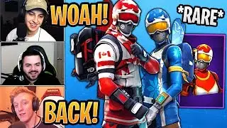 Streamers React to *RARE* Alpine Ace and Mogul Master BACK in the Item Shop! - Fortnite Moments