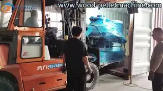 160kw Hammer mill and 700 pellet machine delivery video#pellets #pelletmachine #biomass #machine