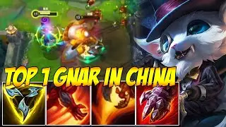 TOP 1 GNAR IN CHINA WILD RIFT - BEST BUILD & RUNES TO CARRY