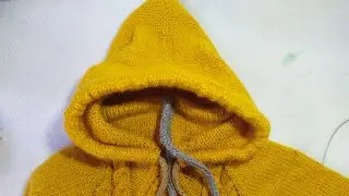 como tejer un capucha desde el cuello