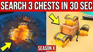 Search 3 CHESTS Within 30 SECONDS Of Each Other Location - Fortnite Season X / 10 Smash & Grab Guide