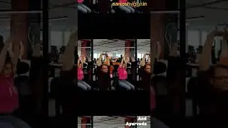 IYD Celebration at Dainik Jagran.#santoshyogafoundation #sysar Santosh yoga school. #shorts