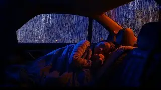 Night Rain Sounds for Sleeping with Gentle Thunder for Natural Insomnia Relief