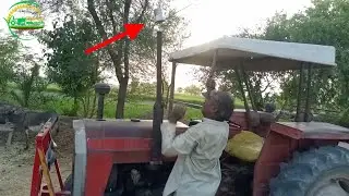 EXPERIMENT OLD TRACTOR | Tractor Experiment Video | mf 240 tractor silencer experiment
