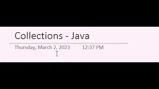 Collections in Java