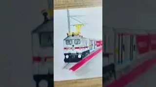 My top 3 WAP7 with train drawings #Shorts #indianrailways #Like #Share #Comment