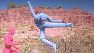 NPCs Fight Each other with Euphoria Ragdoll Physics RDR2 NPC WARS #222