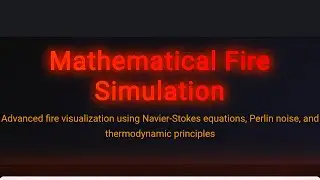 Mathematical Fire Visualization using HTML, CSS & JavaScript | Advanced Math-Based Animation Project